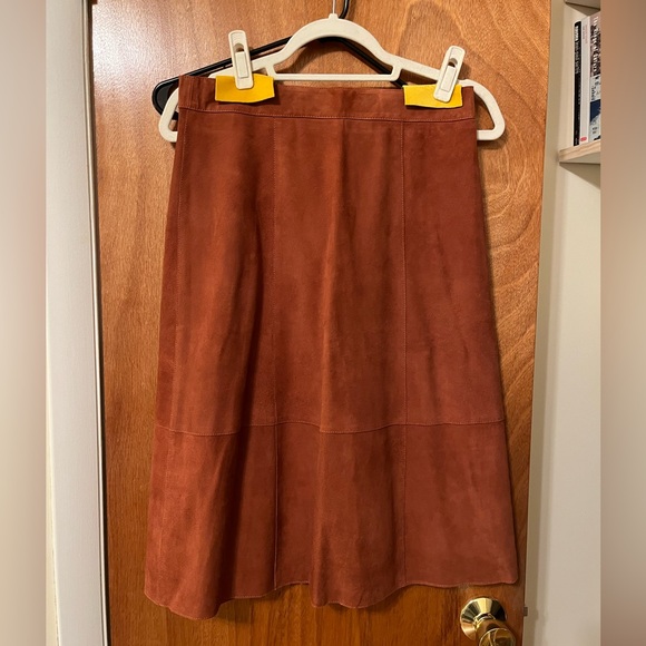Sezane suede skirt jupe Hannah - Picture 3 of 9